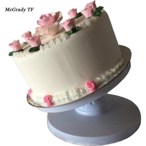 23CM Cake Revolving Stand Tilting For Easy Decorating Make Cake Icing Cake Turntable Platform Fondant Cake Decorating Tool