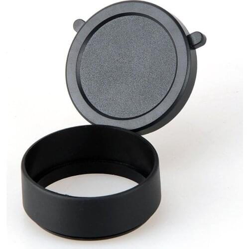 25-64mm Lens Cover Cap Protector Scope Telescopic Flip Up Spring Lens Protective Cover Cap Hunting Shooting Accessories