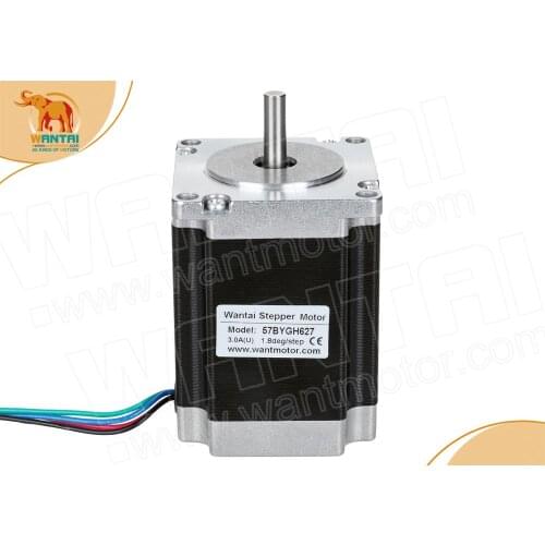 1PC CE ROHS ISO 3.0A 76mm 4-lead 270oz-in wantai 57BYGH627 round nema 23 stepper motor