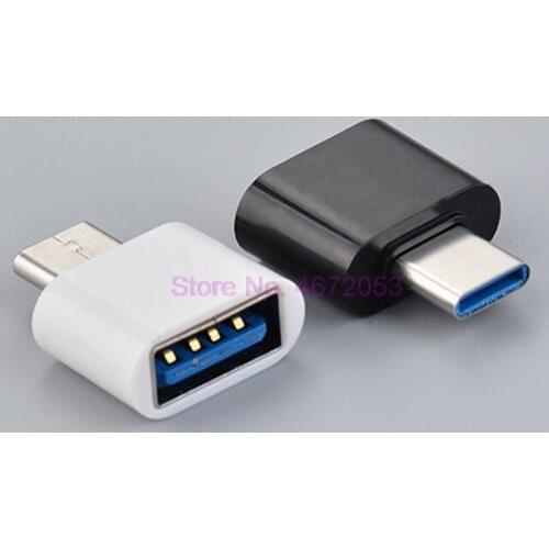 500pcs OTG Type-C/USB Type C Adapter Type-C Converter For MacBook Xiaomi for Android Phones USB 3.0 Adapter