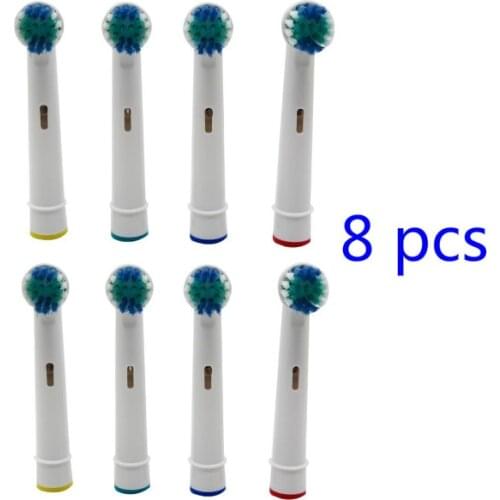 8pcs Replacement Toothbrush Heads for Braun Oral B Soft Bristles (8pcs/2packs)