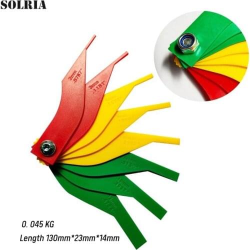 8 In 1 Brake Pad Measuring Tool Scale Lining Thickness Wear Meter Thickness Gauge Handy Measuring for Homecar Reparing Shop