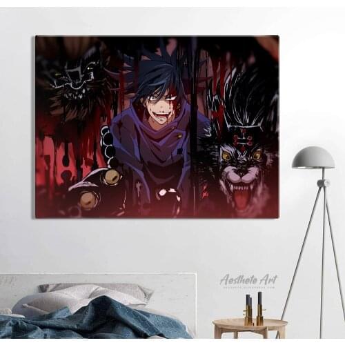 Jujutsu Kaisen Fushiguro Megumi Anime Manga Decoration Home Decor Canvas Painting Living Room Wall Art Picture Poster Print