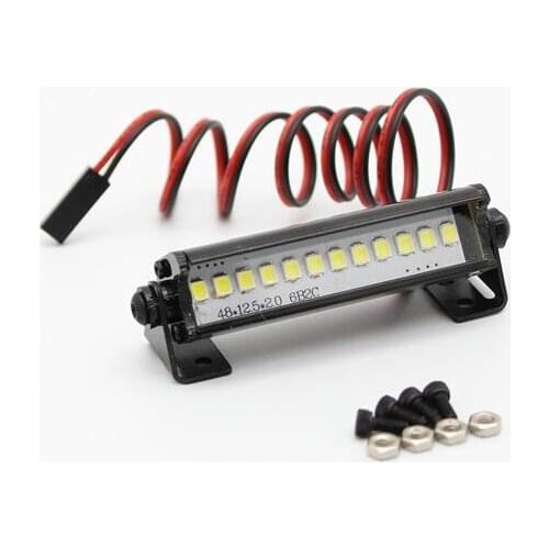 Simulated Climbing Car Spotlight Roof Light Bumper LED Light For TRX4 90046 90048 SCX10 KM2 CC01 RC Car Model