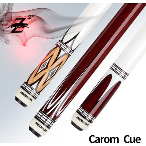 PREOAIDR 3 Cushion Cue Carom Cue Billiards Korean Carom Cue Stick 11.8mm Tiger Emerald Tip Uni-loc Joint 142cm Maple Wood