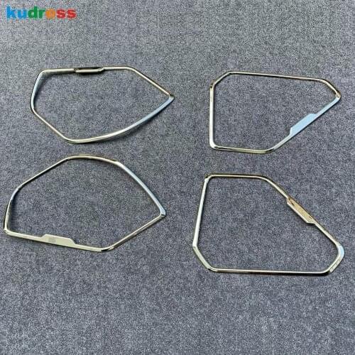 For Toyota RAV4 RAV 4 2019 2020 2021 Stainless Steel Inner Door Loud Speaker Cover Trim Stereo Loudspeaker Trims Car Accessories