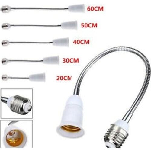 E27 LED Light Bulb Lamp Holder Converter Screw Socket Flexible Extension Adapter