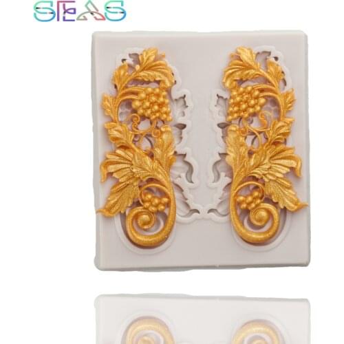 Vines Resin Molds Pastry Silicone Mold Baking Molds Silicone Mold for 3D Desserts Tools Fondant Molds Colorful Soft Dessert Mold