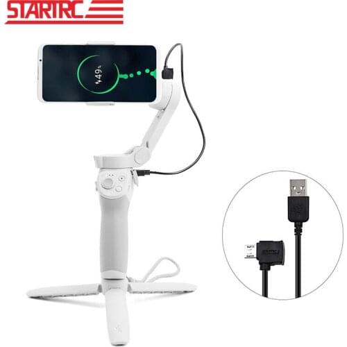 STARTRC OSMO Mobile 3 Data / charging Cable 35CM Right angle Plug Type-c ios Micro Plug For DJI OSMO Mobile 3 Accessories