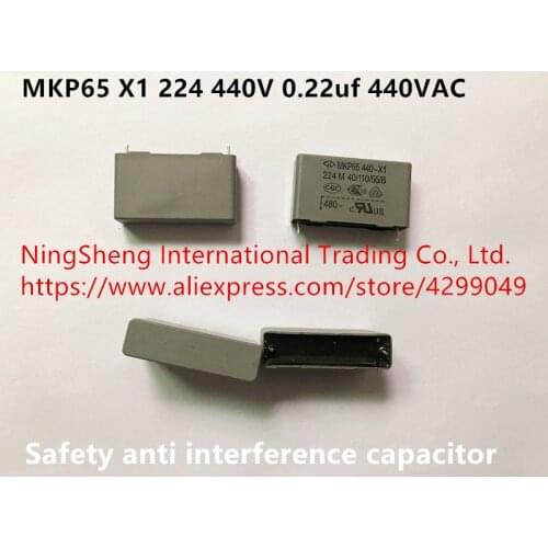 Original new 100% MKP65 X1 224 440V 0.22uf 440VAC safety anti interference capacitor (Inductor)