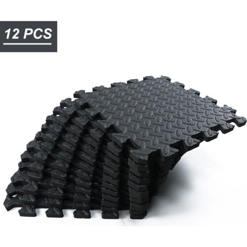 12PCS 30*30cm EVA Yoga Mat Anti-slip Sports Mats Protective Floor Shock Exercise Workout Fitness Room Splicing Rugs Cushion Home