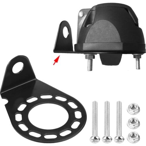 Bracket Metal Mounting Bracket Holder For 7 Pin 13 Pin Caravan Towing Trailer Connector Plug Socket Brackets Dropshipping New