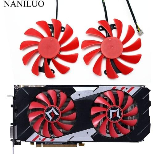 2PCS/lot For Gainward GeForce GTX 1070/1070ti herd edition GPU Cooler Palit GTX 1080 GTX1070 OC Video Alternative Cooling Fan