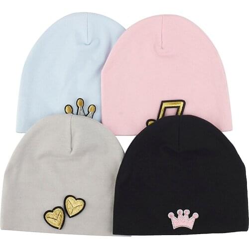 Lovely Newborn Infant Baby Cotton Beanie Hat Solid Cute Caps Girls Boys Knitted Beanies Casual Cartoon Cap for Children Kids