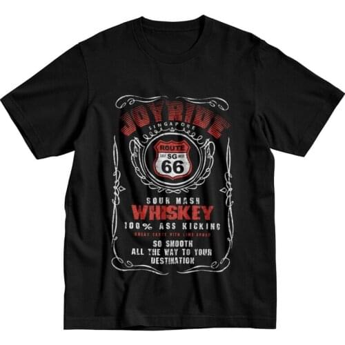 Grunge Historic Route 66 T Shirt Men Pure Cotton Tshirt Fashion Tee Tops Short Sleeves America Highway Mother Road T-shirts Gift