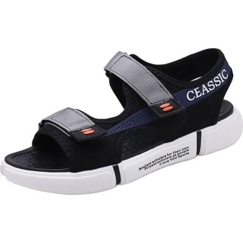 Mens Sandals 2021 Summer Men Sandals Vietnam Drive Leisure Outdoor Wear Slippers Sandals Antiskid Soft Bottom Teenagers