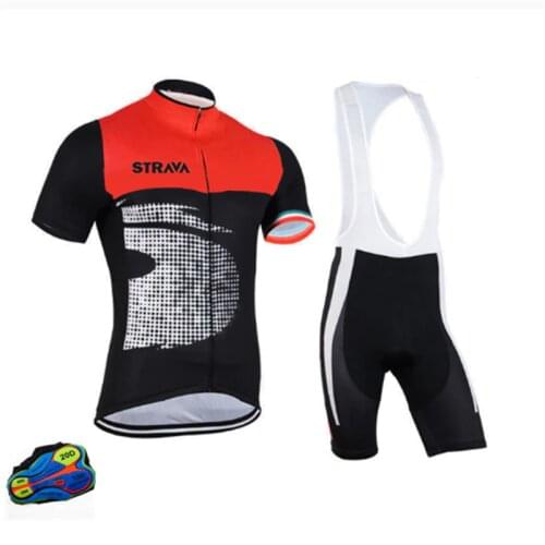 STRAVA Mens Breathable Quick Dry Short Sleeve Bike, Uniform Bibshort Cheap Sport Bibset Clothing Custom Cycling Jerseys Suits