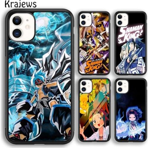 Krajews Anime Shaman King Bling Soft Phone Case Cover For iPhone 5 SE 6s 7 8 plus X XR XS 11 12 pro max Samsung Galaxy S8 S9 S10