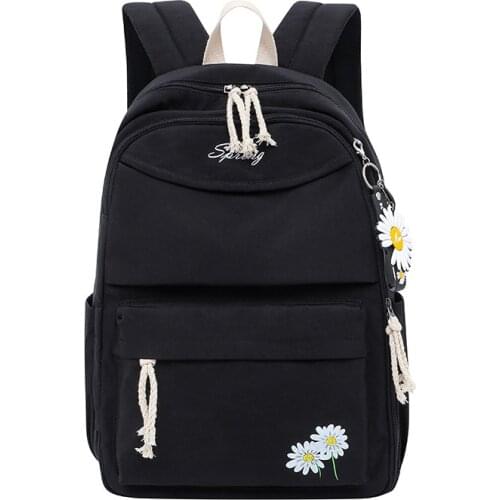New Women Backpack Nylon Waterproof Bag Large Capacity Travel Bagpack High School Bags for Teenage Girls Kids Student Schoolbags