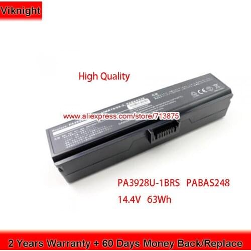 Brand New PA3928U-1BRS PABAS248 Replacement Battery for Toshiba QOSMIO X770 3D Series 14.4V 63Wh