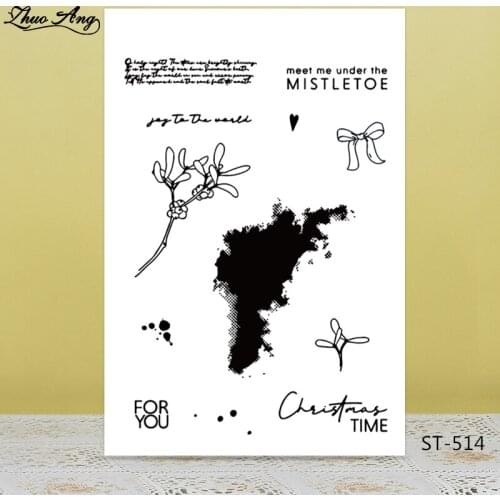 ZhuoAng Floral design Transparent Clear Silicone Stamp/Seal for DIY scrapbooking/photo album Decorative clear stamp