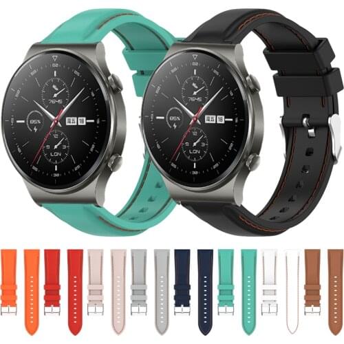 Suture Silicone Band For Huawei Watch GT 2 Pro Wriststrap for Watch GT 2e GT2 42mm 46mm Watchband Bracelet Accessories