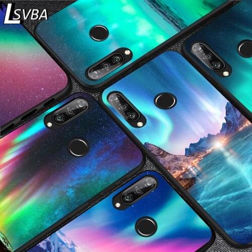 Romantic Northern Lights For Huawei Y9S Y8S Y6S Y9A Y7A Y8P Y7P Y5P Y6P Y7 Y6 Y5 Pro Prime 2020 2019 Black Soft Phone Case
