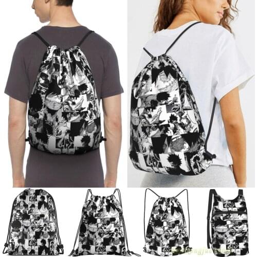 Dabi Collage Women Purpose Drawstring Backpack Bags Men Outdoor Travel Backpacks For Gym Training Swimming Fitness Bag