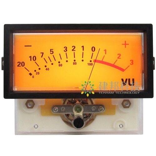 1 pcs Precision VU meter level meter Peak DB table Audio Volume Unit indicator Panel + 1pcs dirver board
