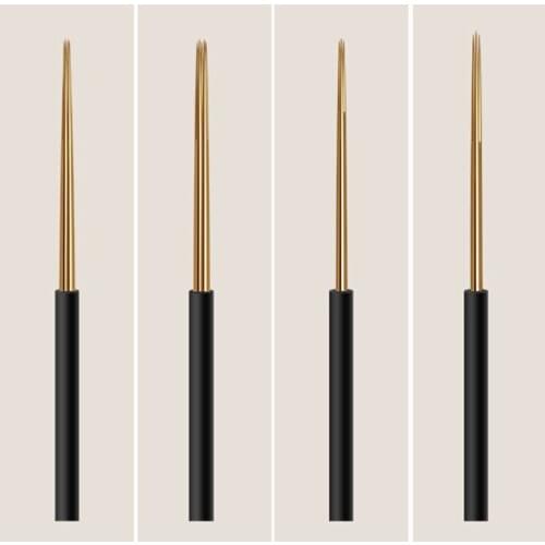 10pcs Microblading Tattoo needles Permanent Makeup Eyebrow 3RS 5RL 5RS Manual Tattoo Fog Needles For lamina blade Agulhas Tebori