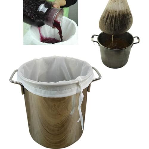 100/200 Mesh Brew Strainer Bag Food Grade Nut Milk Wine Beer sieve Bucket Soy Milk Juice Vegetable Stuffing Coffee Filter