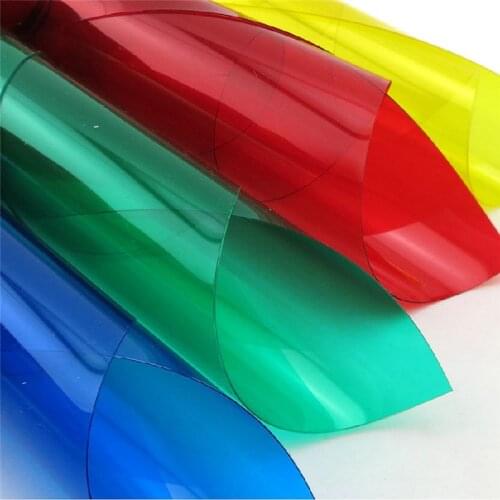 2020 0.3 Mm Thickness 10 Colors PVC Transparent Sheet ABS Colorful Sheet In Size 29.8*21.1 Inch With High Quality