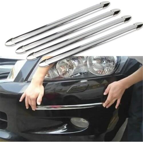 4X Car SUV Edge Anti-collision Strip Bumper Protector Protective Guard Bar Anti-Rub Scrape Retail Bumper Crash Styling Mouldings