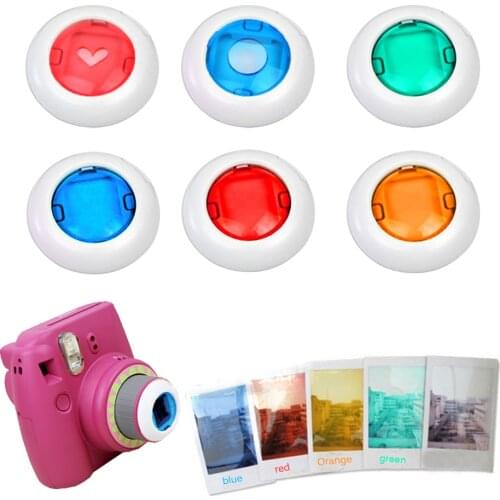 Gosear 6pcs Colorful Square Close-up Camera Lens Filter for Fujifilm Instax Mini 9 8 8+ 7S KT Instant Print Digital Accessories