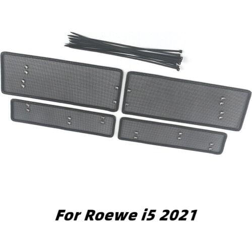 For Roewe I5 2021 Accessories Insect Net Racing Grills Sequins Water Tank Protective Net Cover Stickers Car Protection