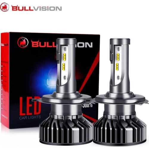H7 LED H4 HB3 HB4 20000LM Super Bright 12V Auto Turbo led H8 H11 High Low Beam Driving fog Lamp Car lights With Zes 80W 2pcs XQ