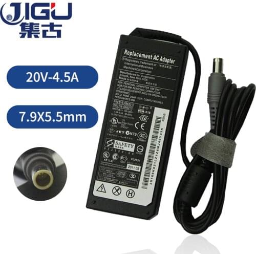 JIGU Replacement 7.9x5.5mm For Lenovo 42T5000 45N0312 92P1103 40Y7711 FRU 42T4502 Laptop AC Charger Power Adapter 20V 4.5A