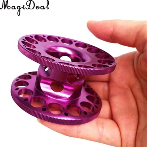 Aluminum Alloy Scuba Gear Diving Dive Compact Finger Spool Guide Line Reel Freediving Snorkeling use for 15-30 m/49-100 ft line