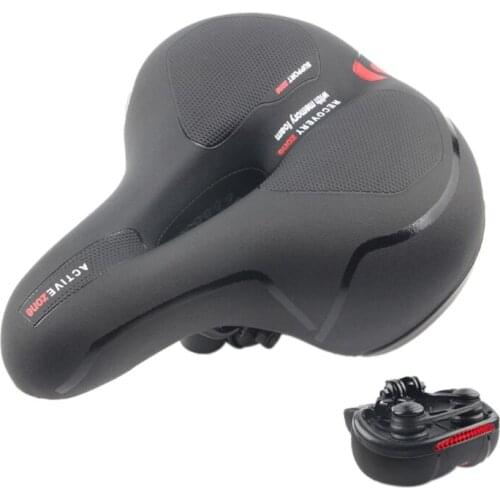 Comfort Bike Seat,Wide Bicycle Saddle Replacement Memory Foam Padded Soft Bike Cushion with Absorbing Universal Fit