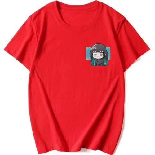 Summer Cartoon Anime Demon Slayer T Shirt Custom logo T-Shirt Women Men Harajuku Short Sleeve Ubuyashiki Kaga Tops Dropshipping