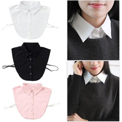 Fake Collar For Shirt Skirt Clothing Detachable Sewing Fabric Collar DIY Handcraft Blouse Neckline Collar Garments Decoration