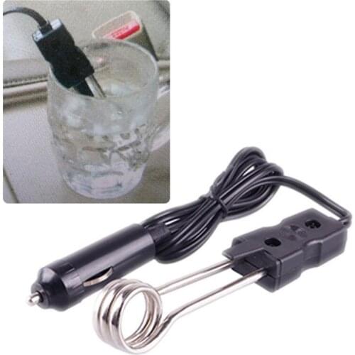New Portable Safe 12V Car Immersion Heater Auto Electric Tea Coffee Water Heater#47363
