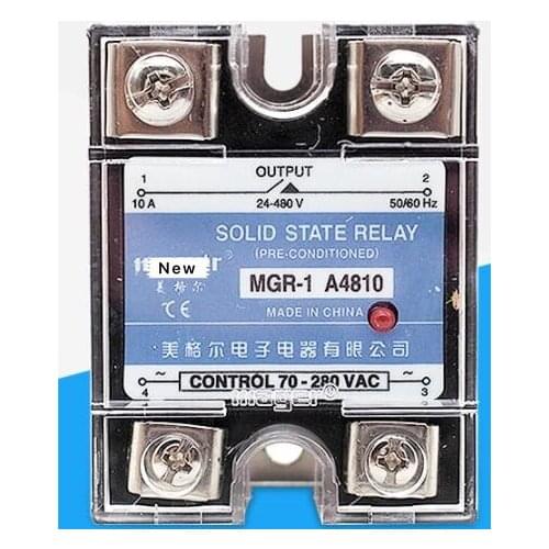 Mager Genuine new original single-phase solid-state relay 10A 220VAC-AC MGR-1 A4810 AC-controlled AC