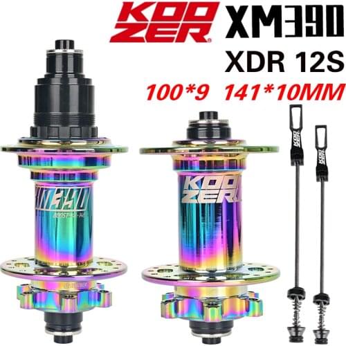 Bicycle Hub BOOST 141*10mm QR KOOZER XM390 72 Click 6 Claw 4 Bearing Mountain Bike Hub 32 Holes for HG XD MS 8 9 10 11 12speed