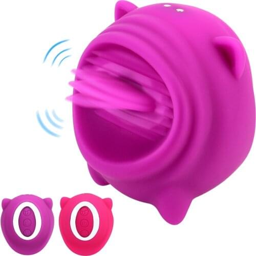 10 Frequency Tongue Vibrator Licking Oral Sex Nipple Clitoris Stimulator Sex Toys for Women Female Masturbator Adult Product