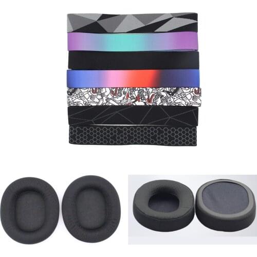 10 sets For SteelSeries Arctis 3 5 7 PRO Gaming Headset Foam Earpads Ear Pads Sponge Cushion Replacement Elastic 3 5 Headband