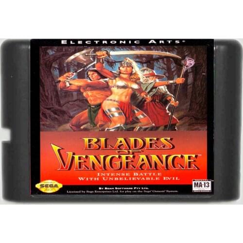 Blades Of vengeance 16 bit Game Card For Sega MegaDrive & Genesis System