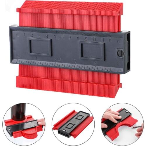 5/6 Inch Contour Gauge Duplicator Profile Duplication Gauge Contour Template Plastic Contour Copy Duplicator Measuring Tool