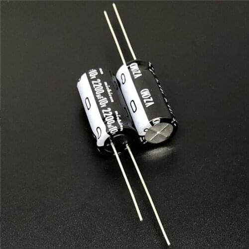 5pcs/50pcs 2200uF 10V NICHICON VZ Series 10x20mm 10V2200uF Wide Temperature Range Aluminum Electrolytic Capacitor