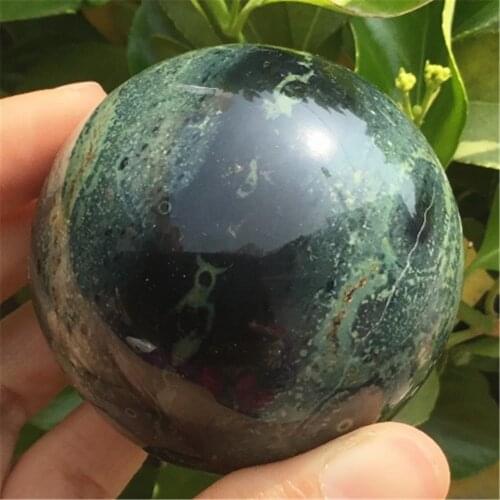 50mm Natural Gemstone Sphere Malachite Stone Crystal Balls Kambaba Jasper Balls Ornament Magic Gifts For Home Decoration